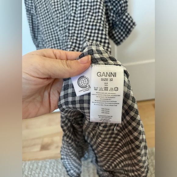 Ganni XS (32) gingham dress - Picture 5 of 5